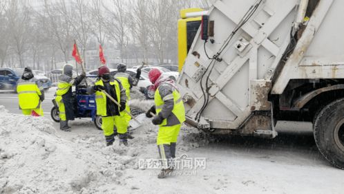 哈市再飘雪,清冰雪大军边下边清