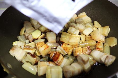 晚饭炖了锅红烧肉,出锅后撒点秋天的特产,香气扑鼻米饭干掉2碗
