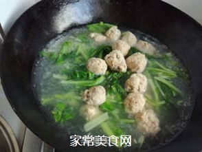 小白菜豆腐肉圆汤的做法