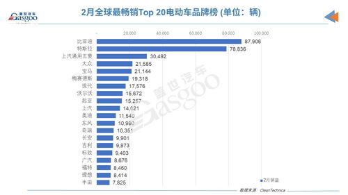 2月全球电动车销量榜 特斯拉Model Y再夺魁,比亚迪现超强舰队