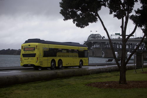 比亚迪 首台BYD ADL Enviro200EV XLB纯电动大巴驶入 风帆之都 新西兰