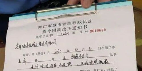 顶格处罚4999元 海口市开出垃圾分类首张立案处罚单