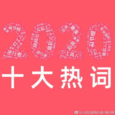 2020年度十大关键词出炉,快来看看你都符合哪些关键词