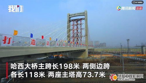 东北地区最重转体斜拉桥合龙 跨越48条铁路线 重达58000吨