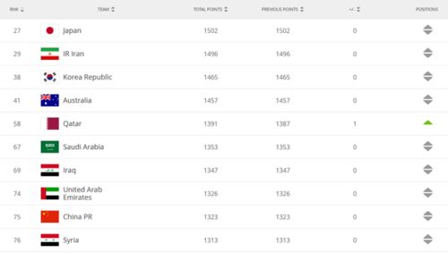 FIFA公布年终排名 国足亚洲第9丨体坛情报站