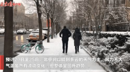 2021年第一场雪来了 北京地面开始见白,气象部门提醒